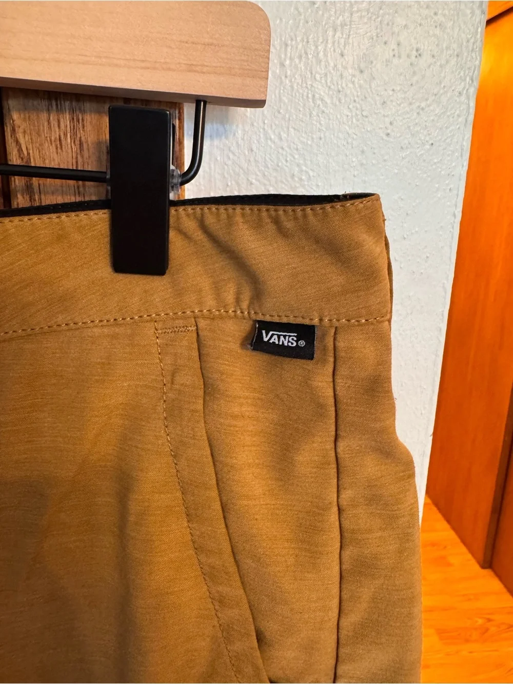 Vans‎ Men's Mustard Flat Front Shorts 32
